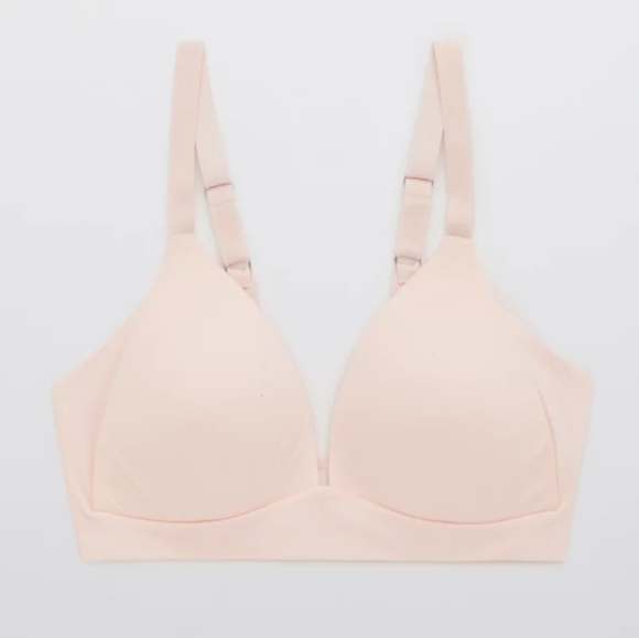 Aerie Sunnie Bra Real Good Light Pink Wire Free Wireless Size 34A - Picture 3 of 11